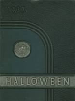 All Hallows High School 1937 yearbook cover photo