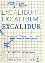 1986 Canterbury School Yearbook from Ft. wayne, Indiana cover image