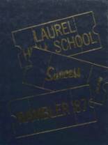 Laurel High School 1987 yearbook cover photo