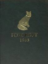 Foxcroft High School 1983 yearbook cover photo