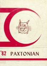 Paxton High School 1982 yearbook cover photo
