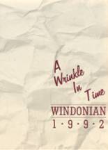 Windham High School 1992 yearbook cover photo