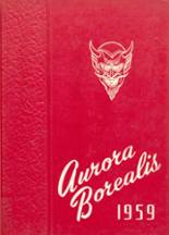 Aurora High School 1959 yearbook cover photo