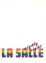 La Salle High School 1988 yearbook cover photo