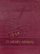 St. Henrys High School 1954 yearbook cover photo