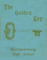 Mattawamkeag High School 1952 yearbook cover photo