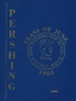 Pershing High School 1984 yearbook cover photo