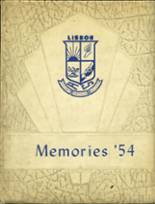 Lisbon High School 1954 yearbook cover photo