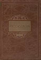 Anderson High School 1933 yearbook cover photo
