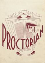 Proctor High School 1954 yearbook cover photo
