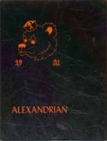 Alexandria High School 1981 yearbook cover photo