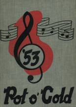 South High School 1953 yearbook cover photo
