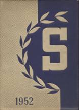 South High School 1952 yearbook cover photo