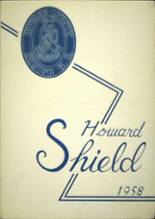 Howard High School 1958 yearbook cover photo
