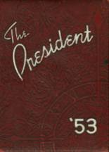 Wilson High School 1953 yearbook cover photo