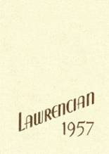 Lawrence Academy 1957 yearbook cover photo