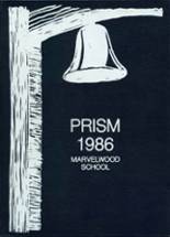 Marvelwood High School 1986 yearbook cover photo