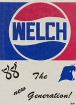 Welch High School 1988 yearbook cover photo