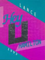 Hamilton High School 1993 yearbook cover photo