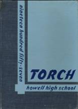 Howell High School 1957 yearbook cover photo