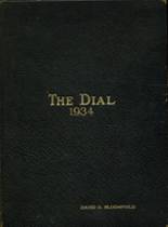 The Hill School 1934 yearbook cover photo
