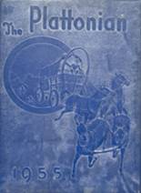 Plattsmouth High School 1955 yearbook cover photo