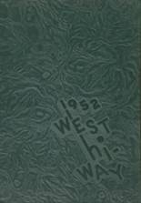 West High School 1952 yearbook cover photo