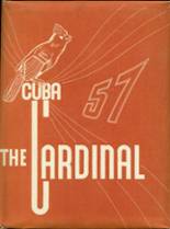 Cuba High School 1957 yearbook cover photo