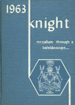 McCallum High School 1963 yearbook cover photo