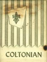 Colton-Pierrepont High School 1958 yearbook cover photo