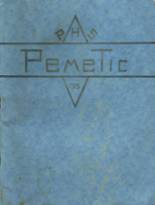 Pemetic High School 1935 yearbook cover photo