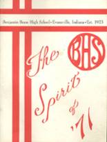 Benjamin Bosse High School 1971 yearbook cover photo