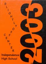 Independence High School 2003 yearbook cover photo