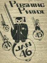 Pershing High School 1946 yearbook cover photo