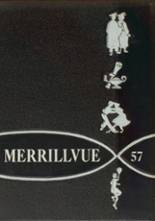 Merrillville High School 1957 yearbook cover photo