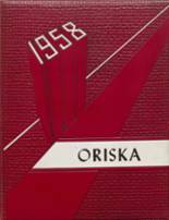 Oriskany High School 1958 yearbook cover photo