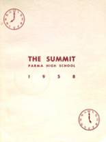 Parma High School 1958 yearbook cover photo
