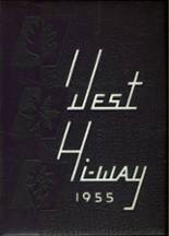 West High School 1955 yearbook cover photo