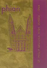 St. Philip Basilica High School 1958 yearbook cover photo