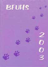 Bellows Falls Union High School 2003 yearbook cover photo