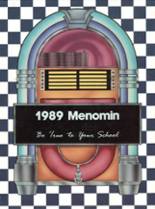 Menomonie High School 1989 yearbook cover photo