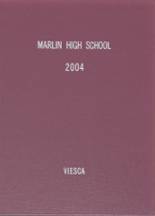 Marlin High School 2004 yearbook cover photo