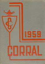 Coolidge High School 1959 yearbook cover photo