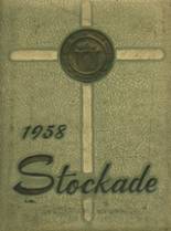 St. Simon Stock High School 1958 yearbook cover photo