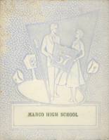 Marco High School 1957 yearbook cover photo