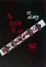 St. Henry High School 1992 yearbook cover photo