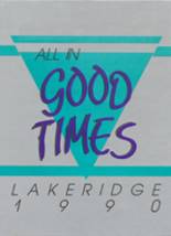 Lakeridge High School 1990 yearbook cover photo
