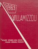 Willow Springs High School 1963 yearbook cover photo