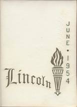 Lincoln High School 1954 yearbook cover photo