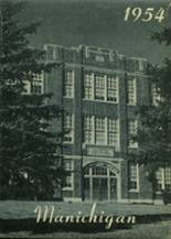 Manistee High School 1954 yearbook cover photo